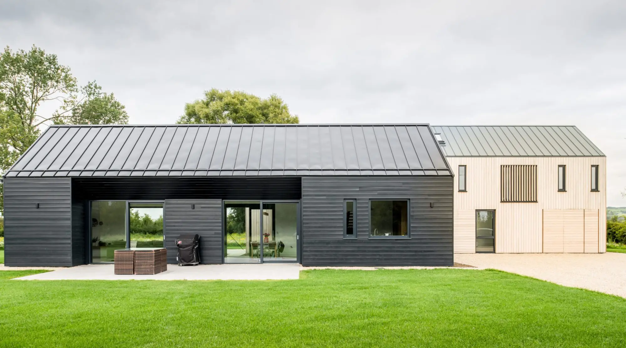Barn-style new build, Co. Kilkenny: Internorm uPVC-aluminium windows
